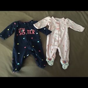 Baby girl sleeper bundle